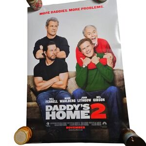 Daddy's Home 2 2017 Promo Movie Poster 27x40 Will Ferrell Mark Wahlberg